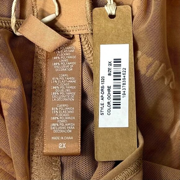 SKIMS After Hours Slip Dress Ochre Womens 2X - Picture 9 of 13